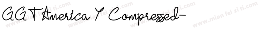 GGT America Y Compressed字体转换